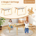 Sensory Table and Chair with Foldable Bins and Building Blocks Board product image
