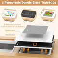 Sensory Table and Chair with Foldable Bins and Building Blocks Board product image