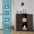 4-Drawer Standing Bathroom Storage Cabinet product image