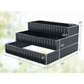 Heavy-Duty Metal Outdoor 3-Tier Raised Garden Bed Planter Box product image