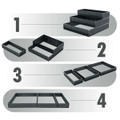 Heavy-Duty Metal Outdoor 3-Tier Raised Garden Bed Planter Box product image