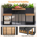 Patio Furniture Set with Raised Garden Bed and Built-in Storage Space product image