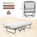 Rollaway Folding Bed with Deluxe Memory Foam Mattress product image