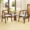 Wooden Dining Chairs with Wrap-Around Armrest  product image