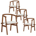 Wooden Dining Chairs with Wrap-Around Armrest  product image