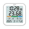Indoor Hygrometer Thermometer, Desktop Digital Thermometer with Temperature and Humidity Monitor with Alarm clock For Home Garage Greenhouse product image