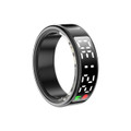 Smart Ring with Display Screen & Touch Button,Bluetooth Connection for Women Men,Fitness Tracker Sleep Monitoring Waterproof(Black-8#) product image