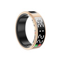 Smart Ring with Display Screen & Touch Button,Bluetooth Connection for Women Men,Fitness Tracker Sleep Monitoring Waterproof(Gold-11#) product image