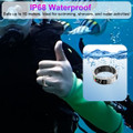 Smart Ring with Display Screen & Touch Button,Bluetooth Connection for Women Men,Fitness Tracker Sleep Monitoring Waterproof(Silver-8#) product image