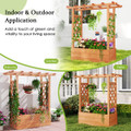 Wooden Raised Garden Bed with Trellis (1- or 2-Pack) product image