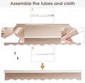 Retractable 10' x  8' Crank Handle Patio Awning product image