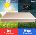 Retractable 10' x  8' Crank Handle Patio Awning product image