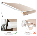 Retractable 10' x  8' Crank Handle Patio Awning product image