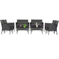 Rattan Outdoor 8-Piece Beige Cushion Patio Set product image