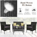 Rattan Outdoor 8-Piece Beige Cushion Patio Set product image