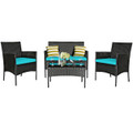 Rattan Outdoor 8-Piece Beige Cushion Patio Set product image