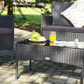 Rattan Outdoor 8-Piece Beige Cushion Patio Set product image