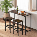 3-Piece Counter Height Table Set with with Non-Slip Footpads product image