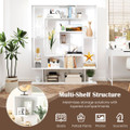 7-Tier Mid-Century Geometric Bookcase  product image