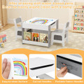 4-in-1 Kids Table and Chair Set with Reverisble Tabletop product image