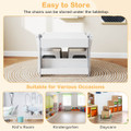4-in-1 Kids Table and Chair Set with Reverisble Tabletop product image
