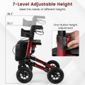 Folding Walker with 9" Pneumatic Tires and Adjustable Handle Height product image