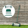 18-inch Lawn Aerator with Long Steel Handle and Spiked Roller product image