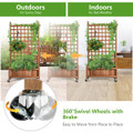 50" Wood Planter Box  with Trellis  product image