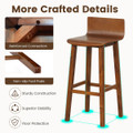 29" Mid Century Wood Bar Stools (Set of 2 or 4) product image