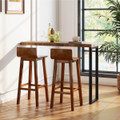 29" Mid Century Wood Bar Stools (Set of 2 or 4) product image