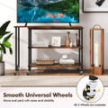 360° Rotation Mobile Laptop Table with Storage Shelves product image