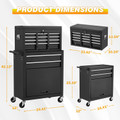 Rolling Tool Chest with Detachable Tool Box and Sliding Liners product image