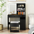 Vanity Mirror Desk Set with Built-in Charging Station product image