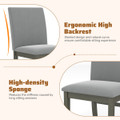 Upholstered Rubber Wood Dining Chairs (Set of 2 or 4) product image