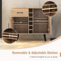 2-Door Wine Bar Cabinet with Drawer product image