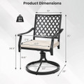 Outdoor Swivel Chairs with Padded Cushions  product image