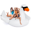 Inflatable Swan Pool Float with Cup Holder and Electric Pump product image