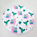 Round 61" Diameter Fringed Beach Towels product image
