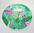 Round 61" Diameter Fringed Beach Towels product image
