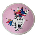 Round 61" Diameter Fringed Beach Towels product image