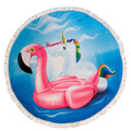 Round 61" Diameter Fringed Beach Towels product image