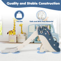  4-in-1 Toddler Slide Playground with Basketball and Rings product image