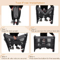 Portable Crib with 4-Side Visible Mesh and Changing Table product image