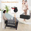 Portable Crib with 4-Side Visible Mesh and Changing Table product image