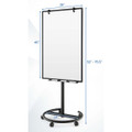 Height-Adjustable Mobile Whiteboard with Round Stand product image
