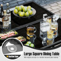  9-Piece Patio Dining Set with Tempered Glass Table and Ottoman product image