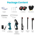 4-in-1 Extendable Pole Saw and Pruner Set product image