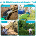 4-in-1 Extendable Pole Saw and Pruner Set product image