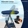 3-Seat Patio Swing with Adjustable Canopy product image