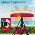 3-Seat Patio Swing with Canopy with Removable Cushions and Side Pocket product image